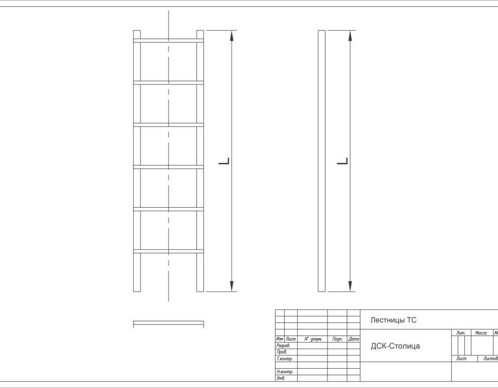 Лестница ТС-6 теплосеть Уголок 63
